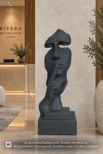 Product image of the product “Model Finger mouth, 101cm Height | GRC (Glassfibre Reinforced Concrete), Bronze Finish ”